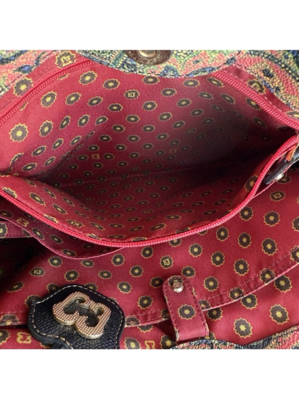 Eric Javits New York Paisley Purse Tote Bag - Picture 15 of 16